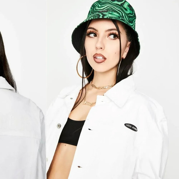 Local Heroes Women's White Denim 100% Cotton Jacket size Small - Picture 4 of 6